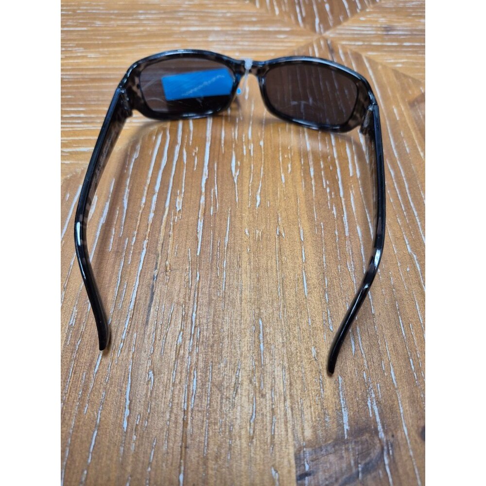 Black Leopard Print Rectangular Sunglasses With 100% UVA/UVB Protection Lightwei - Picture 4 of 7